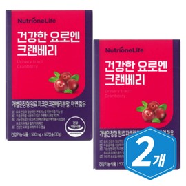 Urinary tract health for women in their 50s Nutrione Healthy urinary tract cranberry 60 capsules 2 units Helps immune function Proanthocyanidin Zinc / 50대 여성 요로건강 뉴트리원 건강한 요로엔 크랜베리 60캡슐 2개 면역기능 도움 프로안토시아니딘 아연
