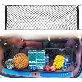 Car Rear Organizer Net Trunk Cargo Storage Net Compatible with 2014 2015 2016 2017 2018 2019 2020 2021 2022 2023 Highlander Hybrid XLE XSE Platinum LE L Limited Sport etc