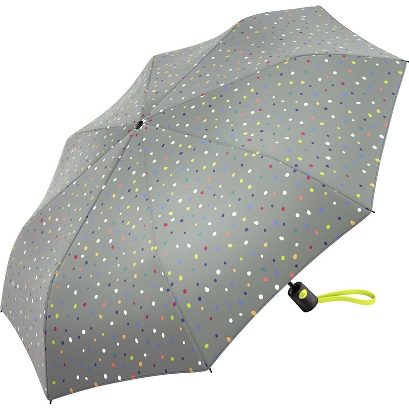 Benetton Pocket Umbrella Mini Automatic Dots, Dots Grey, Compact