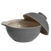Sassafras Superstone Bread Dome with Grey Exterior Glaze and Glazed