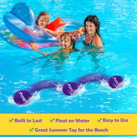 Water Bouncing Ball, Swimming Pool Toys Water-Proof Beach Toys, Water Skipping Ball, Pool Games for Kids & Adults (2PCS water discs)