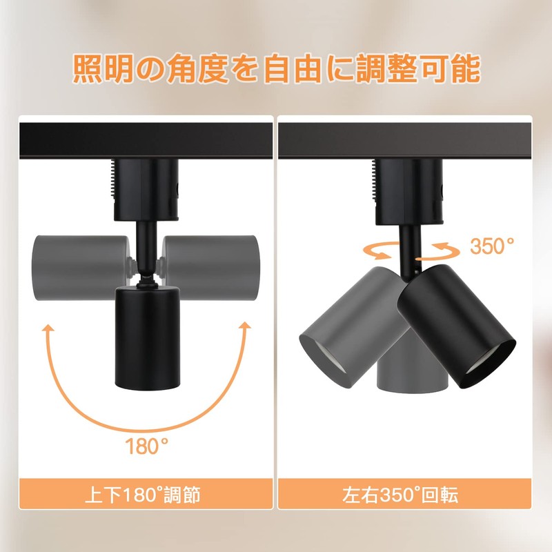 Zevnico Duct Rail Spotlight Set of 2 Duct Rail Lighting