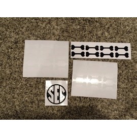 38 Georgia Bulldogs Full Size FS Football Helmet Awards Bones Black White & SEC