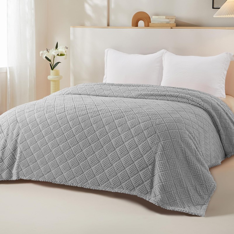 Whale Flotilla Cuddly Blanket, Soft, Warm and Fluffy Waffle Blankets