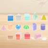 Milageto 3D Shapes Geometric Solids,3D Shapes Geometric,Montessori Learning Toys,Geometric Shapes