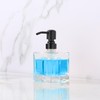 Ximlike Square Bathroom Soap Dispenser Black, 8.4 oz Glass Bottles