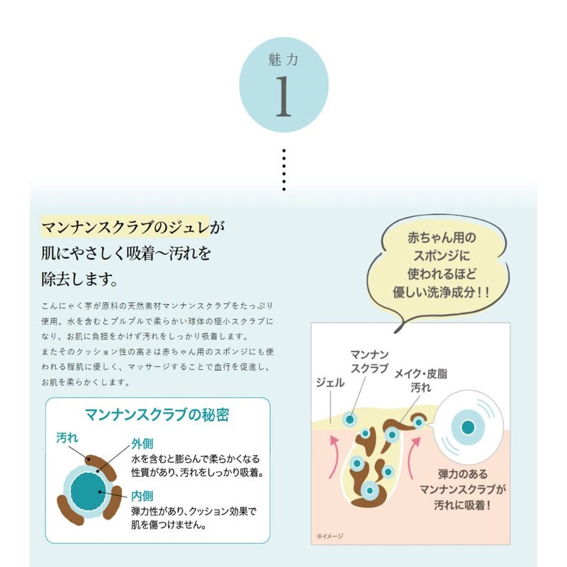 Manna Claire Moisturizing Gel Face Wash Pores Jelly Scrub (Single