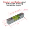 High precision aluminum alloy metal adjustable level bubble small square