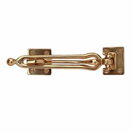 Renovators Supply Swing Bar Security Door Lock Durable Door Guard 1.5 x 7.5 x 1.75 inches Solid Brass Safety Guard Lock Heavy Duty Door Latch Lock Replacement Parts‎