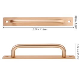 Gadpiparty 2pcs Aluminum Alloy Barn Door Handle Ergonomic Kitchen Pull Handle for Sliding Doors Wear-Resistant for Gates and Cabinets Easy Installation Versatile Use