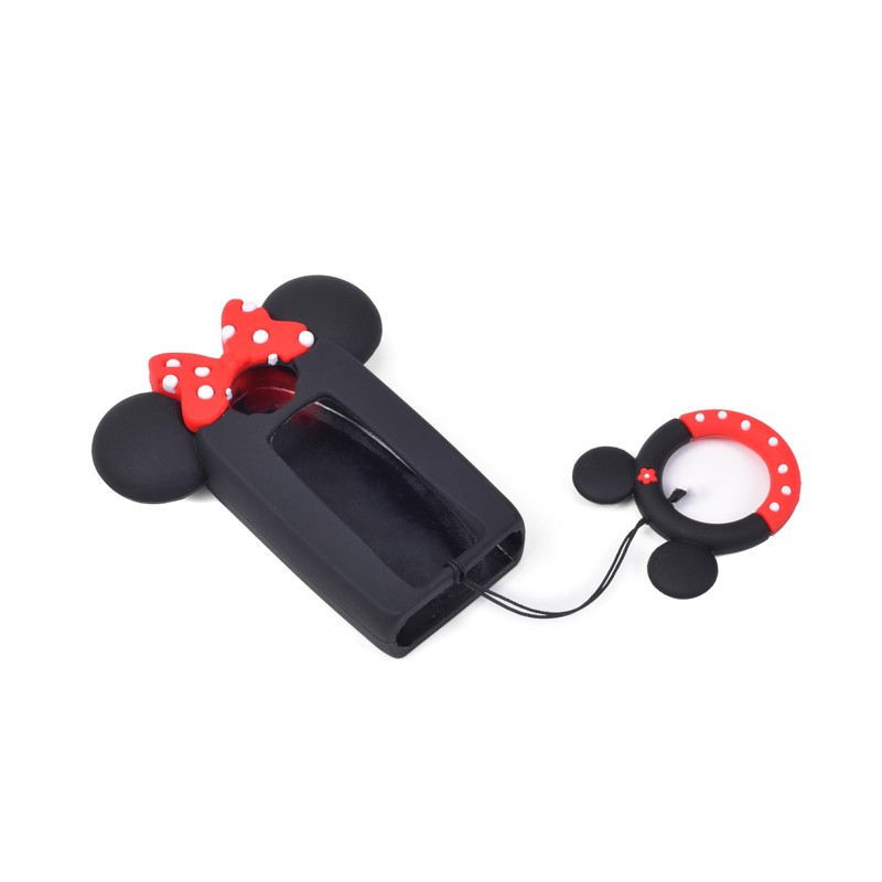Cute Cartoon Car Key Protection Cover - Black