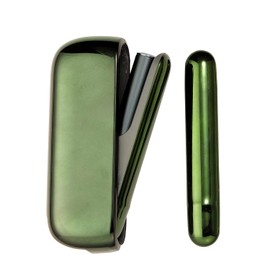 Compatible with Sonile Compatible IQOS ILUMA Basis Electroplating Case + Door Cover Set Cap Multi Door Cover, green, Japanese