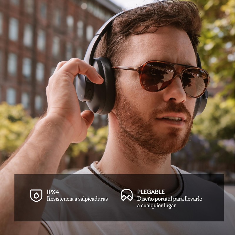 HUNE Flora Kabellose On-Ear-Kopfhörer, Bluetooth V5.4, 20 Stunden Laufzeit, IPX4,