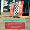 CustomForMe Feather Flag Kit - 12 Feet Tall Advertising Flag