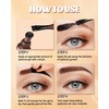 Easy Peel Off Eyebrow Gel, Mauve Tattoo Eyebrow Gel Easy