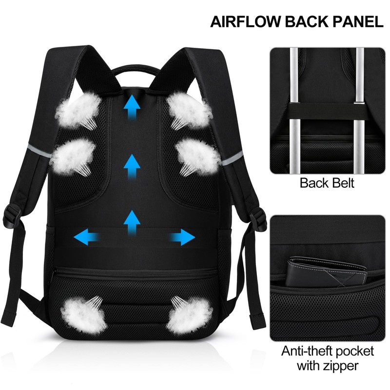 YIORMIOR Backpack Men's School Backpack Boys Teenager Backpack Work Waterproof