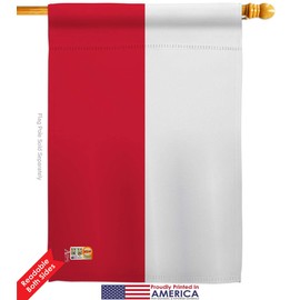Nationality Poland Garden House Flags Kit Regional Nation International World Country Particular Area Small Decorative Gift Yard Banner Double-Sided Made in USA 28 X 40