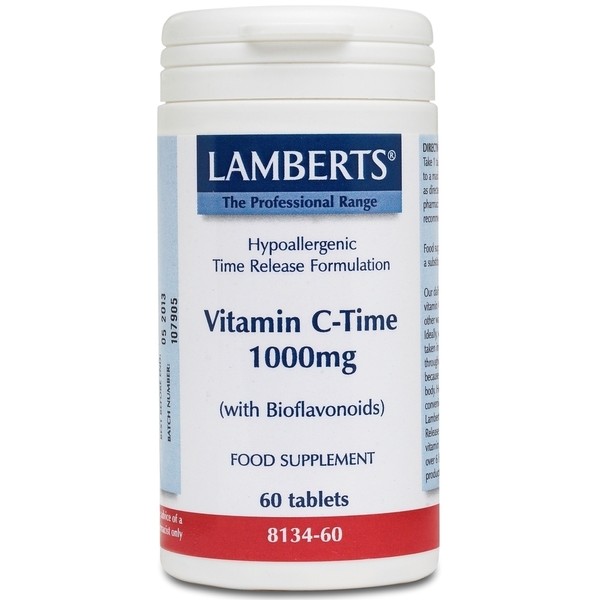 Lamberts Vitamin C 1000mg Time Release Βιταμίνη C Βραδείας Απελευθέρωσης,