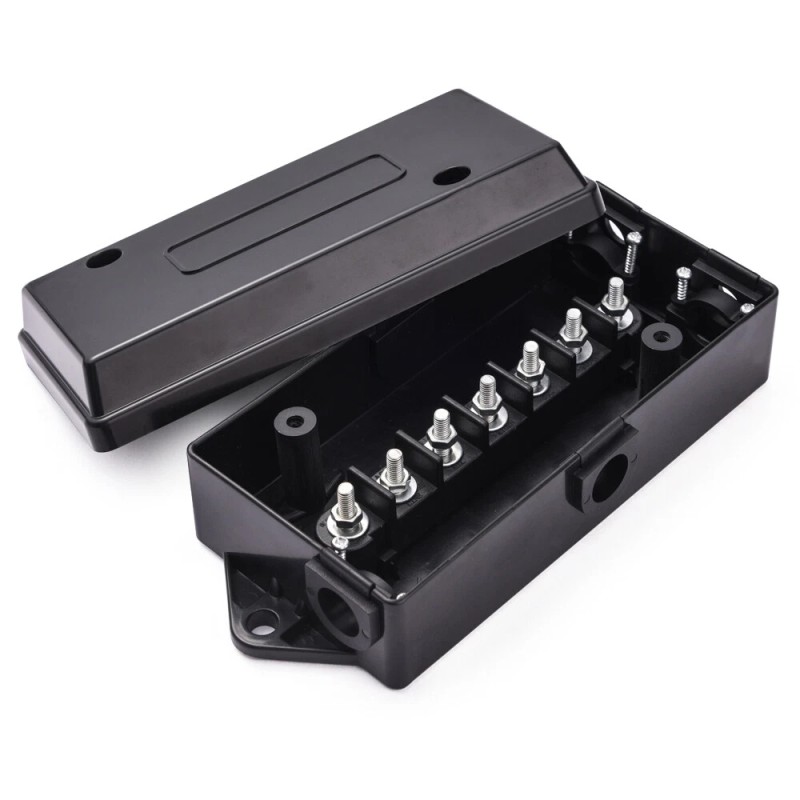 MICTUNING 7 Way Trailer Wire Cord Junction Box Weatherproof Block