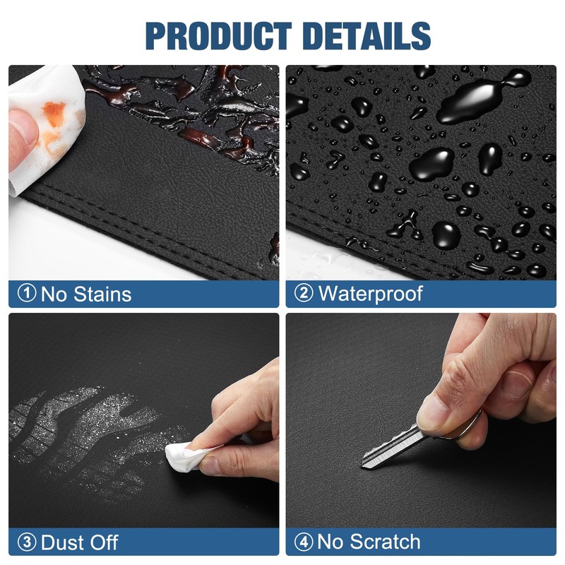 BERKSYDE Leather Dashboard Dash Cover Mat Carpet PU Compatible with