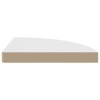 2 PCS White MDF Floating Corner Shelves 13.8\"x13.8\"x1.5\" Wall &