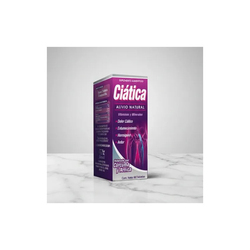 Ciática | Alivio Natural De Dolor Y Nervios | 60
