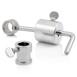 BBQ-Toro Balance weight for barbecue skewers, 185 g, chrome-plated steel, skewer weight and bearing for rotisserie skewer, weight for barbecue skewer rotisserie