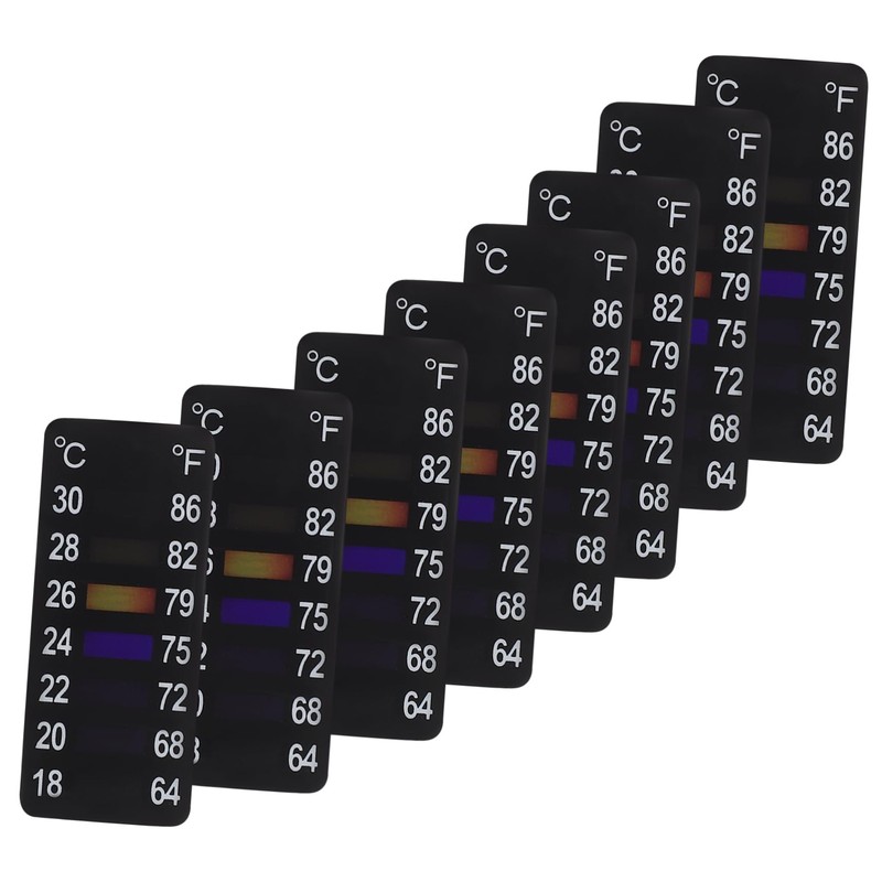 LABRIMP 32 Pcs Tank Temperature Sticker Stickers Thermometer Temperature Strips