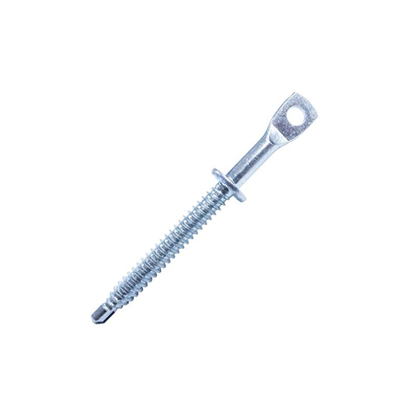 MEGAFastener FWTO Zinc Plated 3.25" Eye Lag Self Tapping Drilling