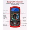 ULTRICS Digital Multimeter Voltmeter Ammeter Ohmmeter with Test Leads, Multi