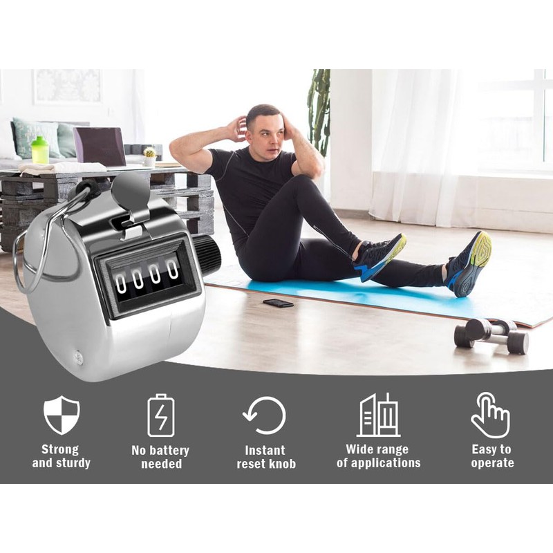 Anlising 9PCS Hand Tally Counter, 4-Digit Clicker Counter, Manual Mechanical
