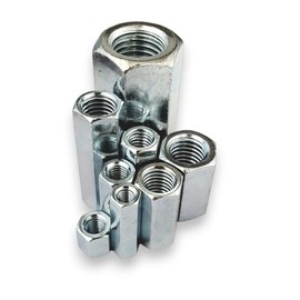 Long Nut M10 x 25 mm Galvanised Steel Hexagonal Connection Nuts Spacer Sleeves Choice of Size and Quantity (Thread: M10, Length: 25 mm, Quantity: 5 Pieces)