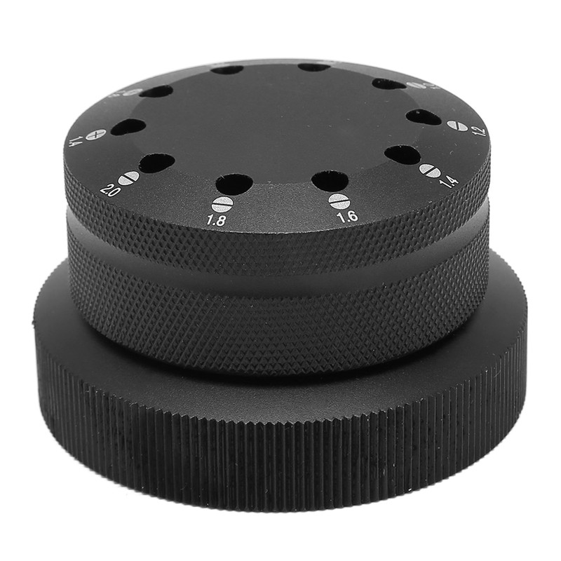 Screwdriver Base Professional Multifunctional Display Watch Screwdriver Rotating Base Black