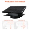 Bghdas 25W Solar Attic Fan, 8 Inch IP68 Waterproof Solar