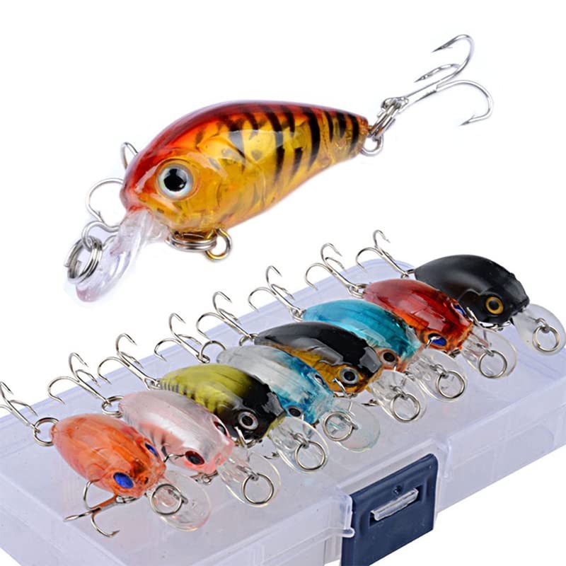 AIMALL 8X Fishing Lures Bream Bass Trout Redfin Perch Cod