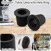 2Pcs Patio Table Umbrella Hole Ring Plug, Silicone Pool Sleeve
