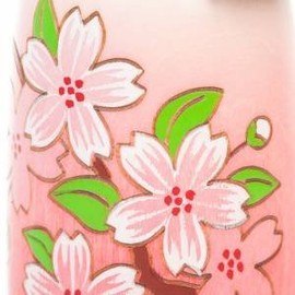 Pink Sakura Cherry Blossom Wooden Kokeshi Doll