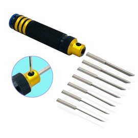 Prime Model Scriber Gundam Resin Carved Scribe Line Hobby Cutting Tool Chisel 7 Blades 0.1/0.2/0.4/0.6/0.8/1.0/2.0 mm