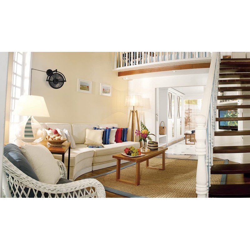 Vento VIVI-DC 10 In. Wall Mount Swivel fan with Folding