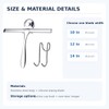 Silicone Shower Squeegee for Glass and Windows – Stainless Steel