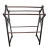 Antique Towel Rack - Solid Mahogany Blanket Ladder - Rustic