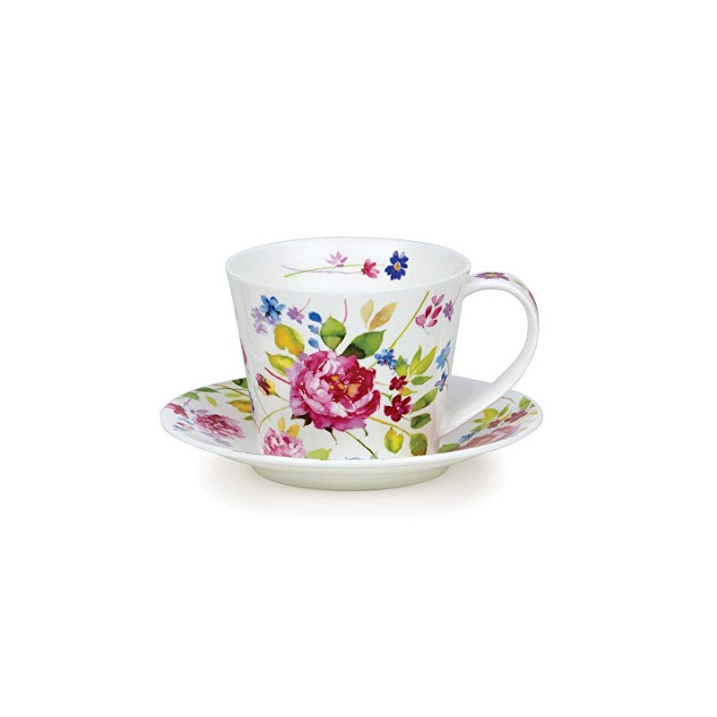 Islay Wild Garden Rose Dunoon Cup and Saucer