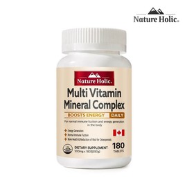 Nature Holic Multivitamin Mineral Complex 1 bottle, 180 tablets, 6 months supply / 네이처홀릭 멀티비타민 미네랄 컴플렉스 1병 180정 6개월분