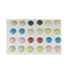 12 pair enamel painted post stud earrings round circle set
