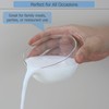 EIKS Glass Bowls with Spout for Mixing and Serving Sauce