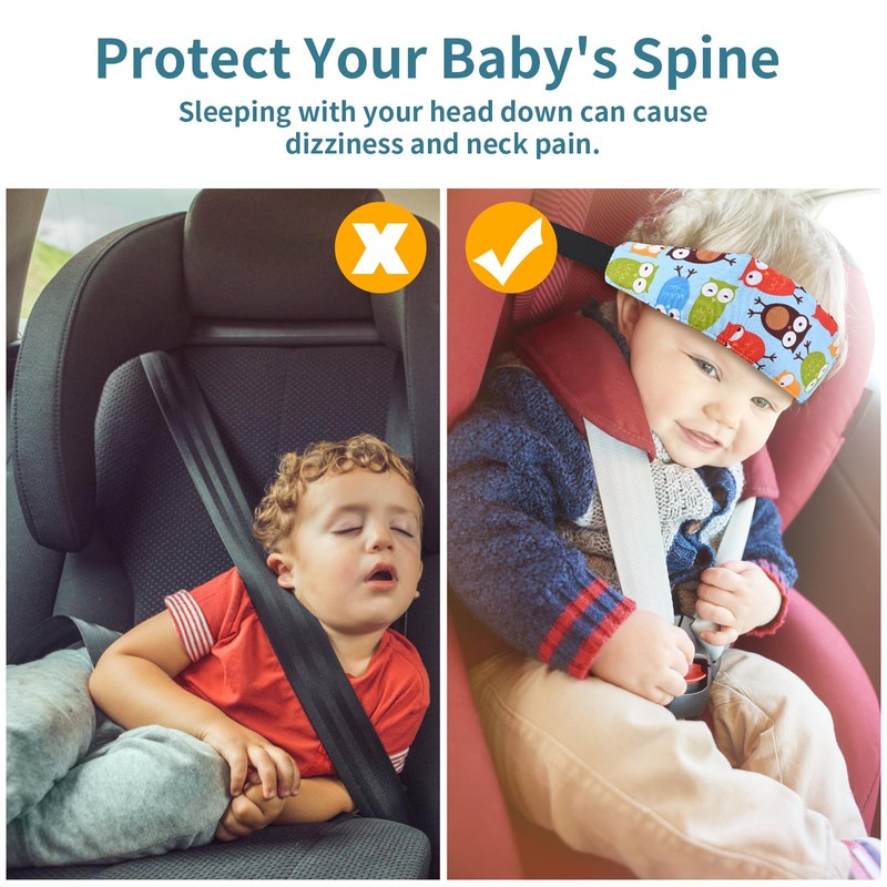 Head Support for Stroller Car Seat - Head Band Strap