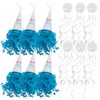 Fun Express Gender Reveal Pull String Streamers-Blue - Party Decor
