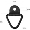 Sporthfish Cargo Tie-Down Anchors,8-Pack Black Steel V-Ring Bolton Trailer Cargo