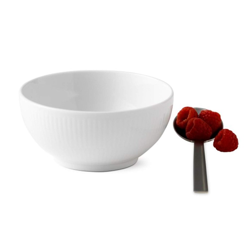 Royal Copenhagen 1016934 White Fluted Bowl, 5.1 inches (13 cm)