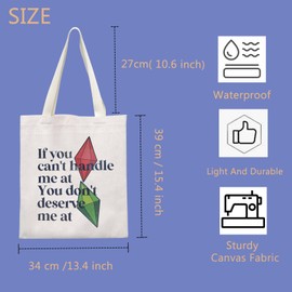 Game Lover Gift Video Game Bag Sim Game Gift If You Can't Handle Me At You Don't Deserve Me At Tote Bag (deserve me at UK)